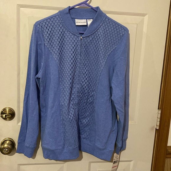 Alfred Dunner Tops - Alfred Dunner Zippered Top/Jacket Sz 10 NWT